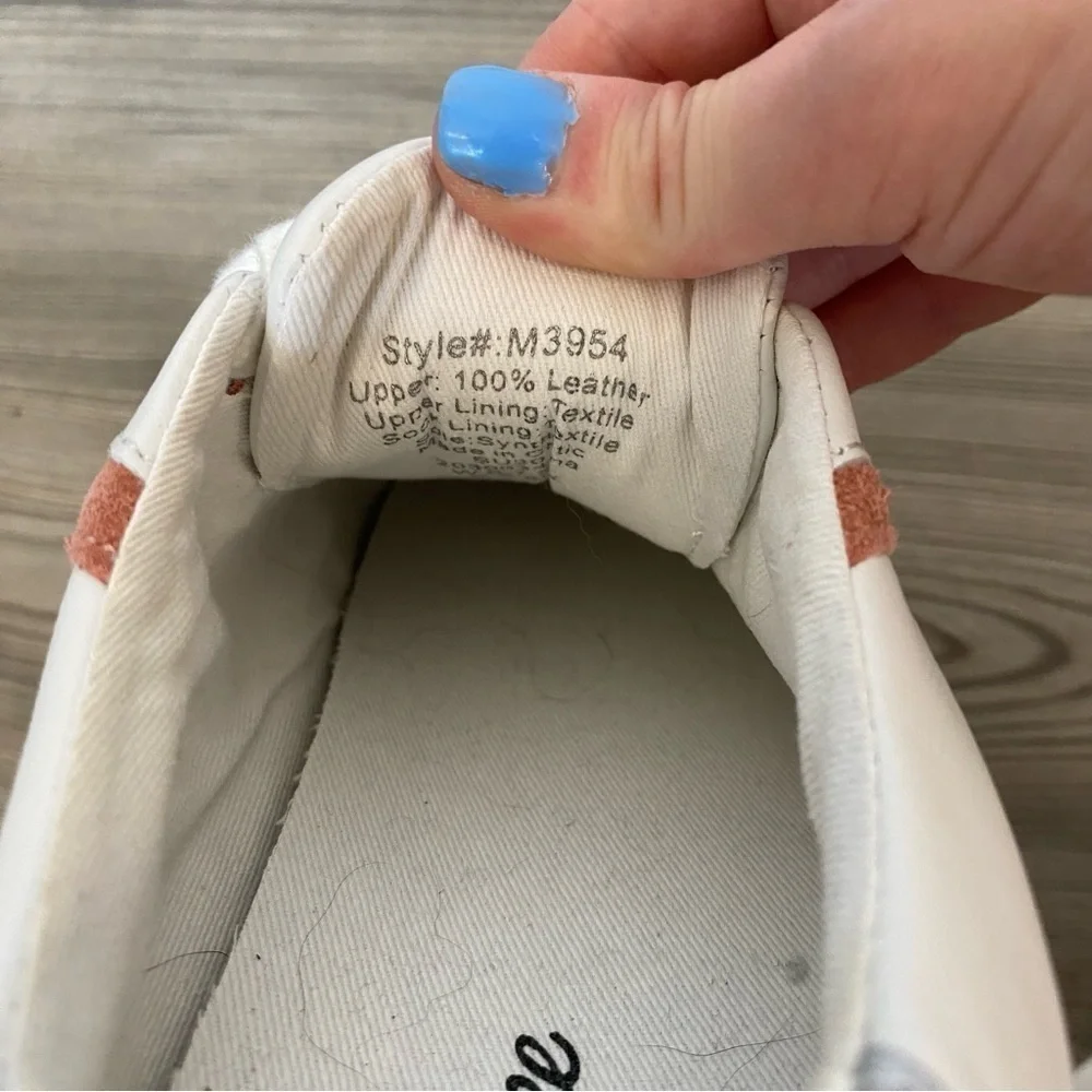Madewell‎ White Leather Sneakers  7.5